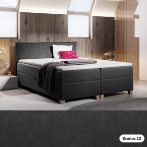 Boxspringbett Doppelbett Martines Bett Grau - Breite: 160 cm