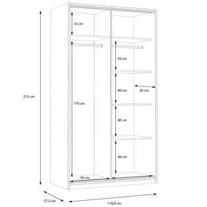 Jugendzimmer Simon 30-160 (4-teilig) Weiß - Holzwerkstoff - 180 x 241 x 58 cm