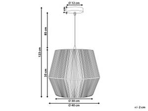 Lampe suspension GWERU Noir - Papier - 30 x 35 x 30 cm