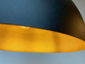 Pendelleuchte Schwarz Gold Retro dimmbar Schwarz - Gold - Metall - 35 x 140 x 35 cm