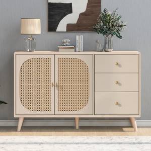 Sideboard Natur Ⅲ Beige - Holzwerkstoff - 40 x 83 x 120 cm