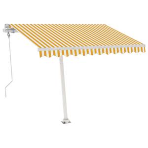 Auvent rétractable 3006545-3 Jaune - 350 x 1 x 350 cm