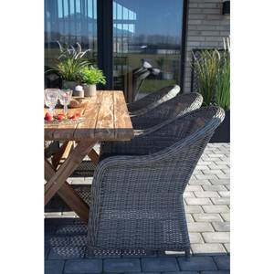 Gartentisch Muline Braun - Massivholz - 90 x 75 x 200 cm