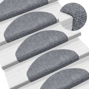 Treppenmatten (15-teilig) 3007455_6 Hellgrau - Kunststoff - Textil
