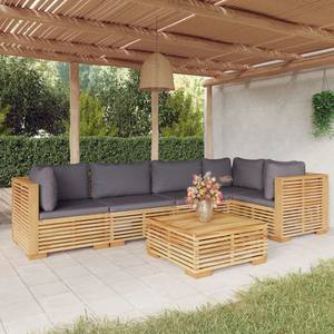 Garten-Lounge-Set 3028565-13 (6-teilig) Grau - Massivholz - Holzart/Dekor - 69 x 60 x 69 cm