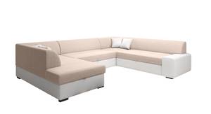 Ecksofa Nosmiss U Beige - Weiß