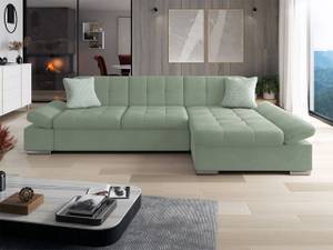 Ecksofa Malwi Mint - Ecke davorstehend rechts