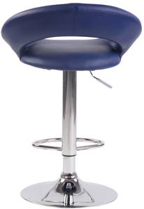 Tabouret de bar Olinda Bleu - Cuir synthétique - 53 x 80 x 47 cm