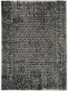 In- & Outdoor-Teppich Antique Schwarz - Weiß - Textil - 80 x 1 x 150 cm