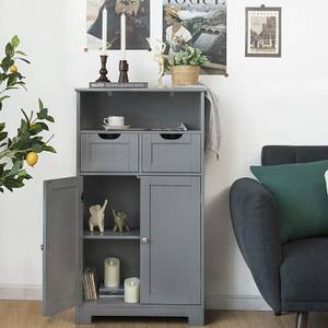 Badezimmerschrank Badschrank freistehend Grau