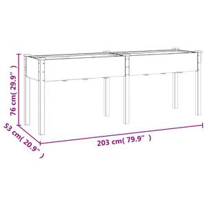 Jardinière 3029103 Gris - 53 x 76 x 203 cm