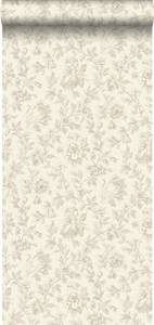 Tapete eleganten Blumen 6973 Braun - Naturfaser - Textil - 53 x 1005 x 1005 cm