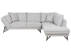 Ecksofa ELGA Schwarz - Grau - Naturfaser - 265 x 80 x 220 cm