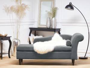 Chaise longue LUIRO Noir - Gris - Gris lumineux