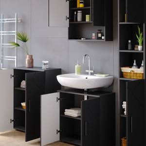 Salle de bain Irma anthracite (4 élém.) Anthracite brillant