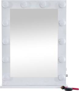 Miroir Led de Maquillage Visalia Blanc - Matière plastique - 60 x 83 x 16 cm