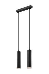 Lustre suspension FAITH Noir - Métal - Textile - 8 x 99 x 32 cm