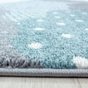 Tapis enfant CLOUDY ⌀120 bleu Bleu - 120 x 120 cm