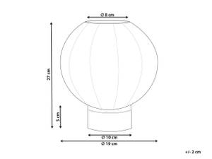 Blumenvase FELLI Braun - Gold - Glas - 22 x 24 x 22 cm