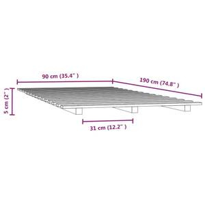 Bettrahmen 3028254-1 Holz - Breite: 90 cm