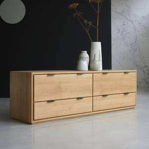 TV-Schrank Senson Braun - Massivholz - Holzart/Dekor - 180 x 55 x 47 cm