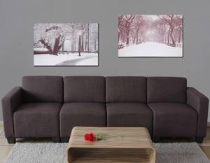 LED-Bild Winter flackernd (2er Set) Holzart/Dekor - Holz teilmassiv - 60 x 40 x 1 cm