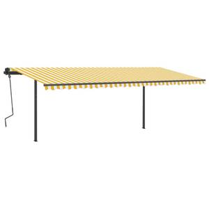 Auvent rétractable 3006679-2 Blanc - Jaune - Profondeur : 600 cm