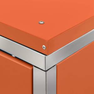 Mülltonnenbox 3010469-4 Orange - Metall - 78 x 113 x 277 cm