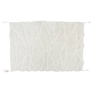 Teppich Enkang Elfenbeinfarben Beige - Echtfell - Textil - 170 x 3 x 240 cm