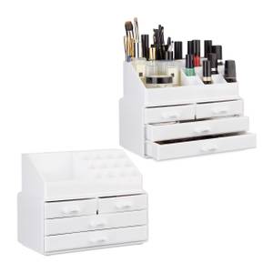 2 x Make Up Organizer weiß Weiß