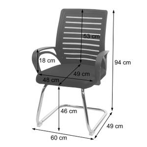 Konferenzstuhl K51 (2er-Set) Schwarz