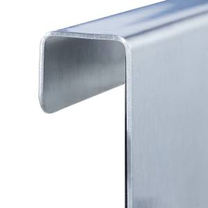 Türhaken Edelstahl 4er Set Silber - Metall - 7 x 7 x 5 cm