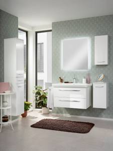 Waschbeckenunterschrank Milano Weiß Weiß - Holzwerkstoff - 49 x 12 x 116 cm