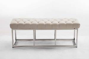 Banquette Amun Blanc crème - Largeur : 120 cm