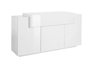 Placard Sirio Blanc brillant et mat Blanc - Profondeur : 46 cm