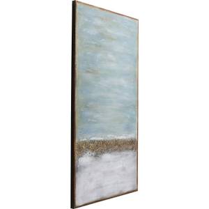 Acrylbild Abstract Horizon Blau - Textil - 100 x 200 x 4 cm