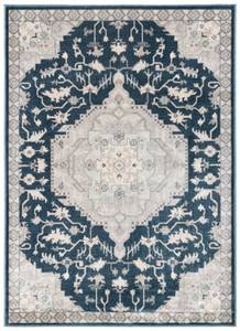 Innenteppich Loralie VINTAGE Blau - Grau - 100 x 140 cm