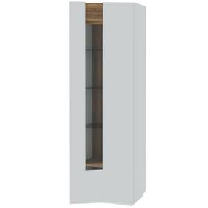 Vitrine Levin 6 LED Grau - Holzwerkstoff - 61 x 195 x 41 cm