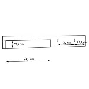 Garderobe Quincy 10 Grau - Holzwerkstoff - 200 x 190 x 35 cm