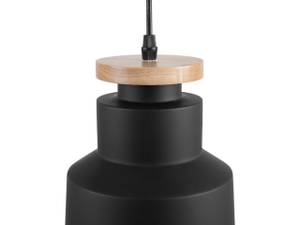 Lampe suspension NEVA Noir - Chêne clair