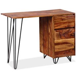 Bureau 244359 Marron - Bois massif - Bois/Imitation - 45 x 76 x 102 cm