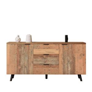 Sideboard Lina Braun - Holzwerkstoff - 35 x 70 x 140 cm