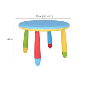 Kindertisch WH13204 Hochglanz Himmelblau