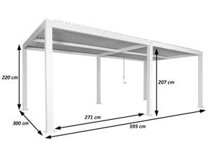 Pergola L46 Weiß