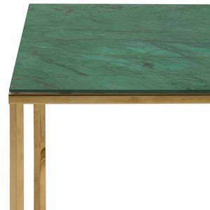 Table d'angle Alisma Vert - Verre - 50 x 42 x 50 cm