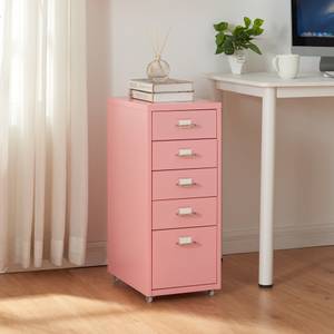 Caisson de bureau Kökar Rose foncé - Hauteur : 69 cm