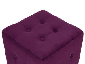 Pouf WISCONSIN Mauve - Textile - 30 x 32 x 30 cm