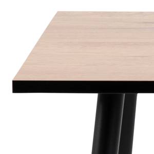 Table à manger Willy Marron - En partie en bois massif - 80 x 75 x 80 cm