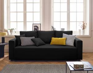 3-Sitzer Sofa REGALA Schwarz