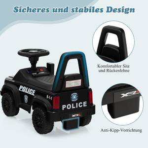 Polizei Kinder Rutschauto Schwarz - Kunststoff - 29 x 43 x 62 cm